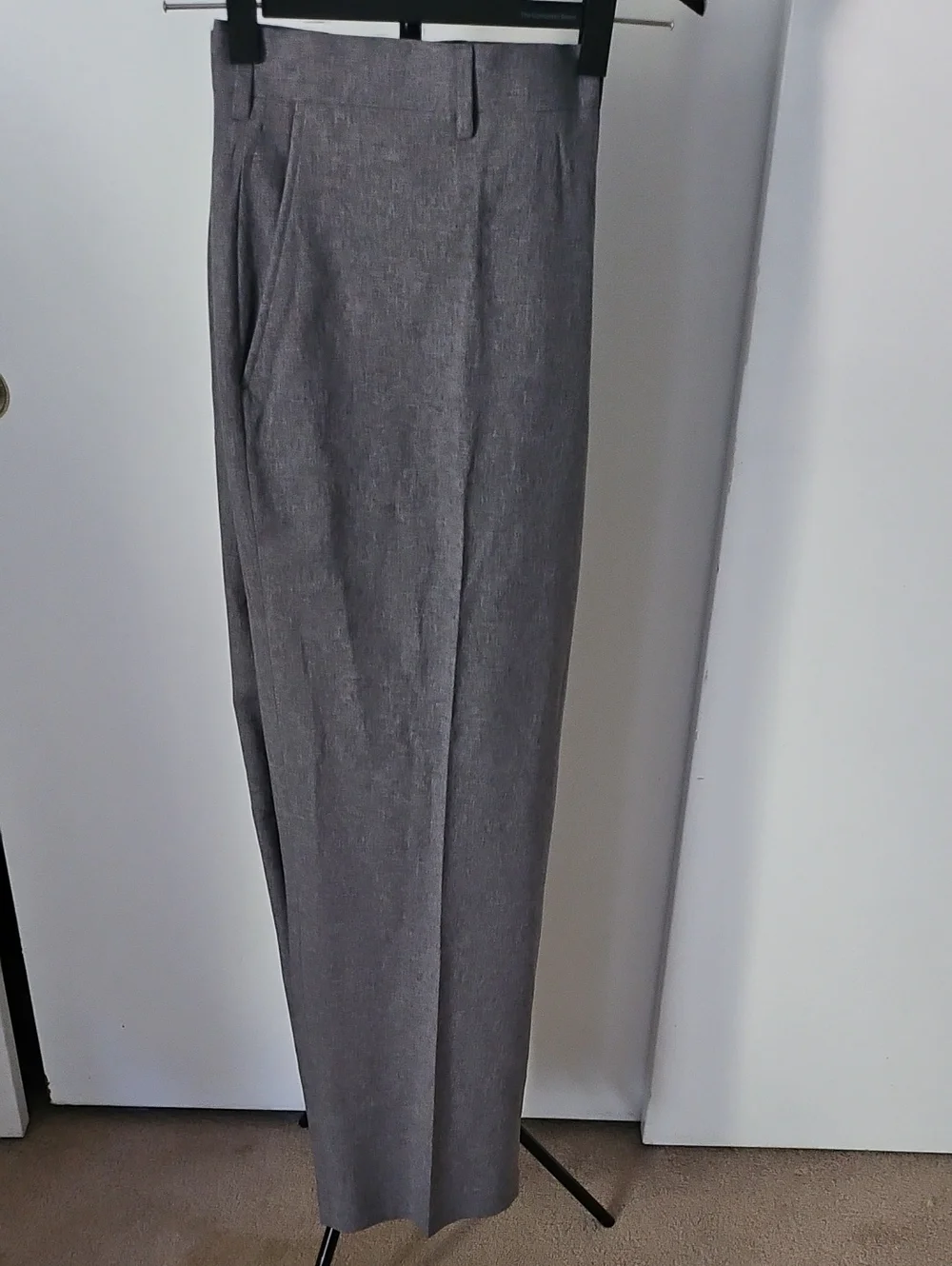 Men's Tailored Gray Dress Pants - Classic Office Trousers